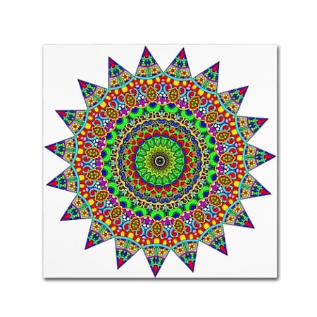 Trademark Fine Art Kathy G. Ahrens 'NFL Time Colored' Canvas Art, 18x18 ALI3390-C1818GG
